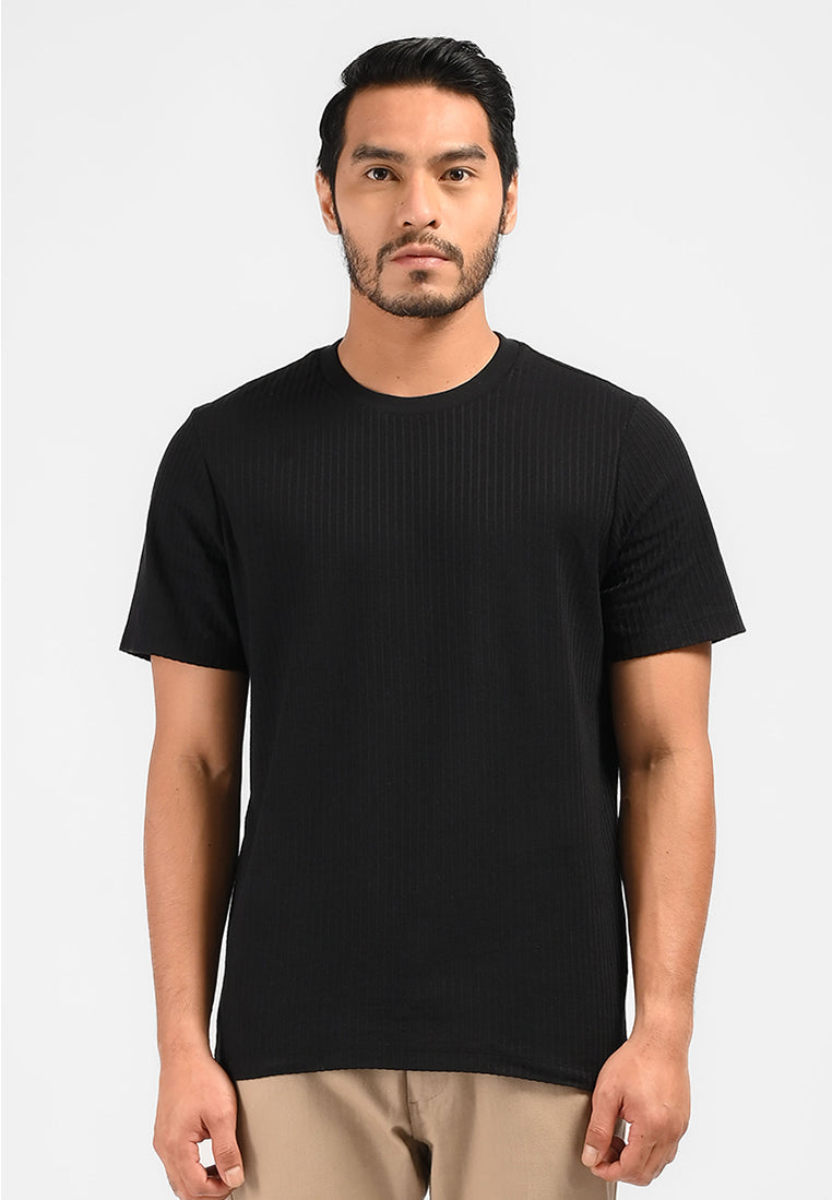 MOC Kaos Lengan Pendek Pria HAZEL-BLACK