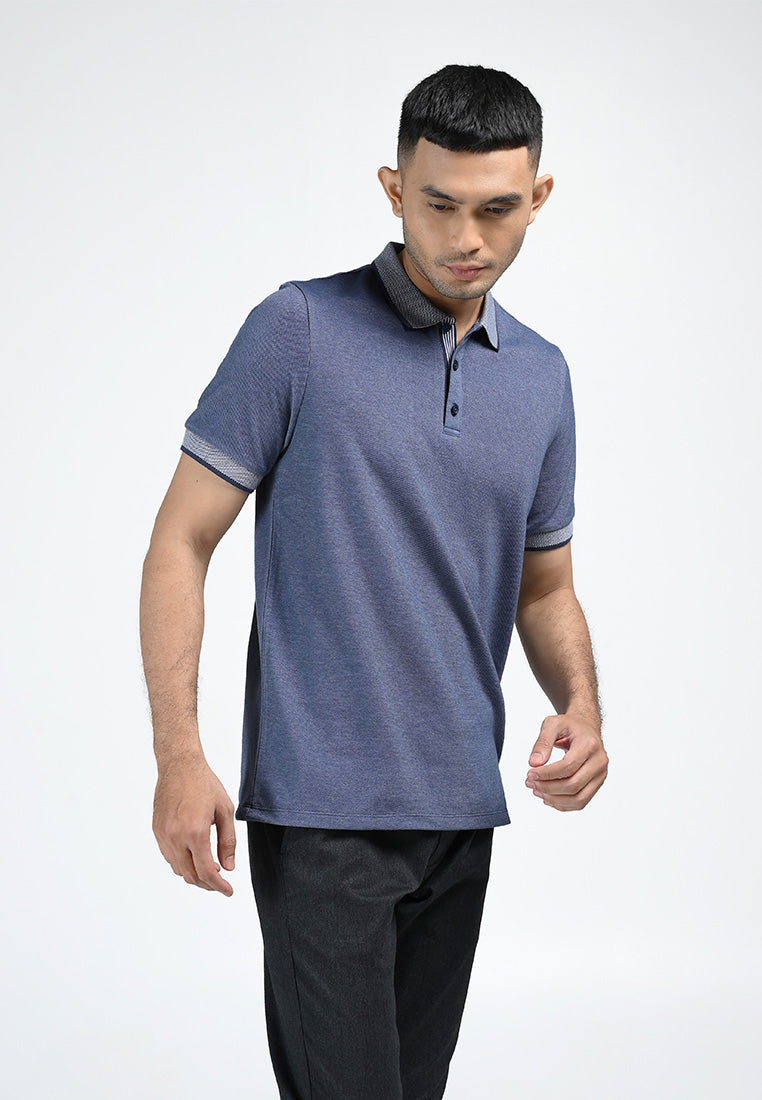 MOC Kaos Polo Lengan Pendek Pria COLTON-NAVY
