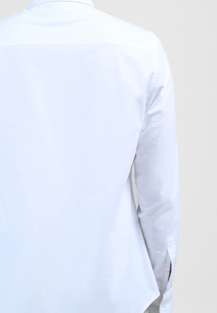 MOC Kemeja Lengan Panjang MANNOR-WHITE