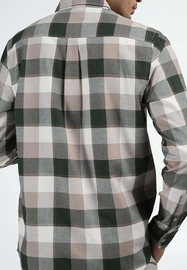 MOC Kemeja Lengan Panjang Pria VITRAL-GREEN