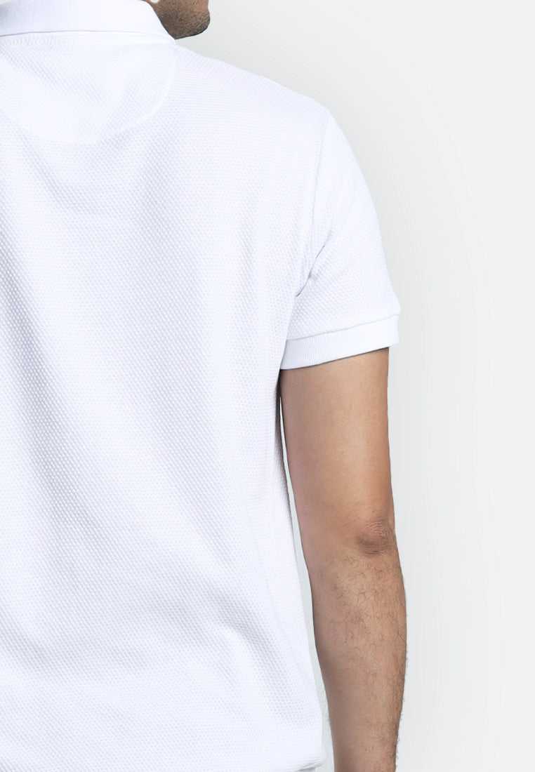 MOC Kaos Polo Lengan Pendek Pria PAROS-WHITE