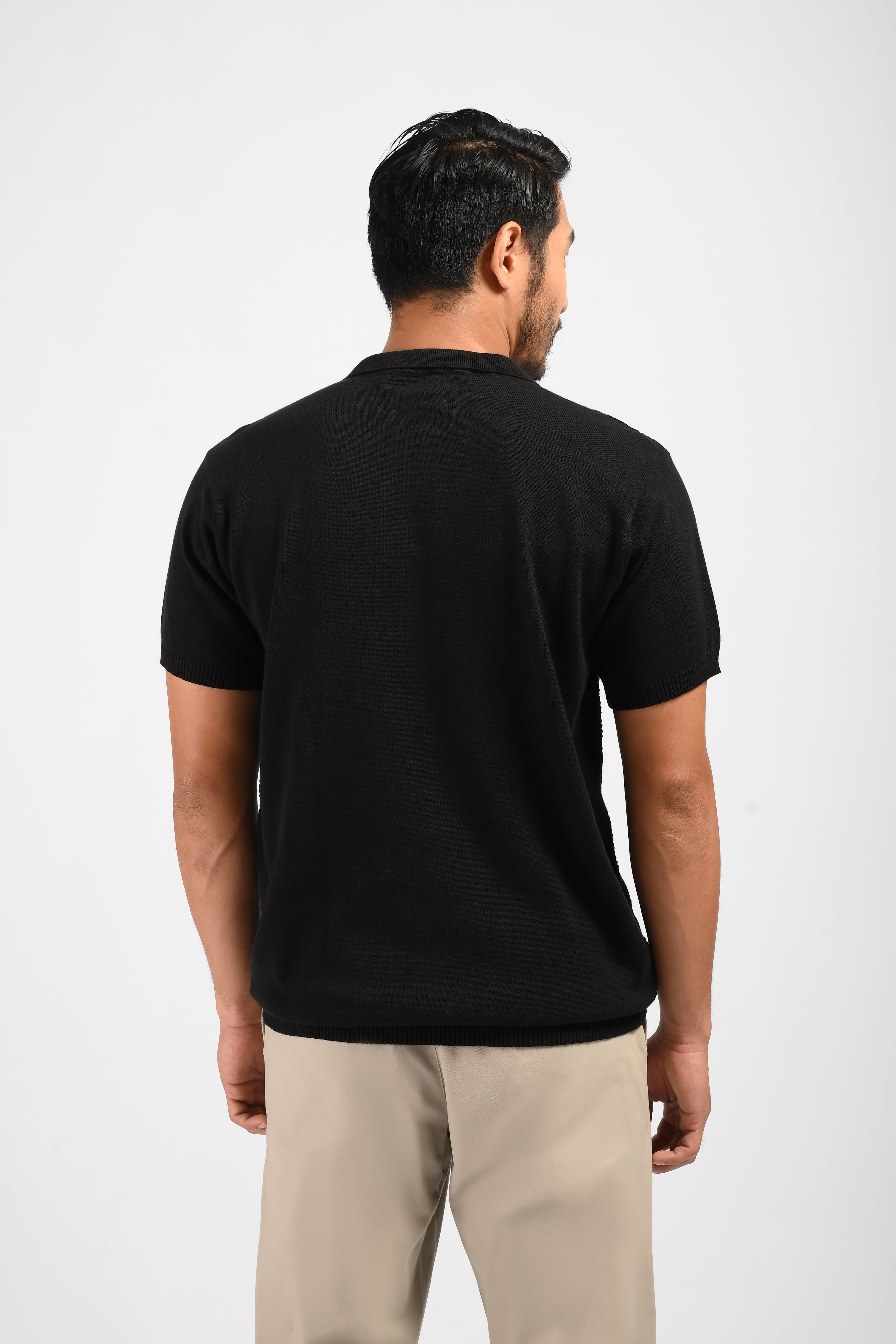 MOC Kaos Polo Lengan Pendek Pria BRUCE-BLACK