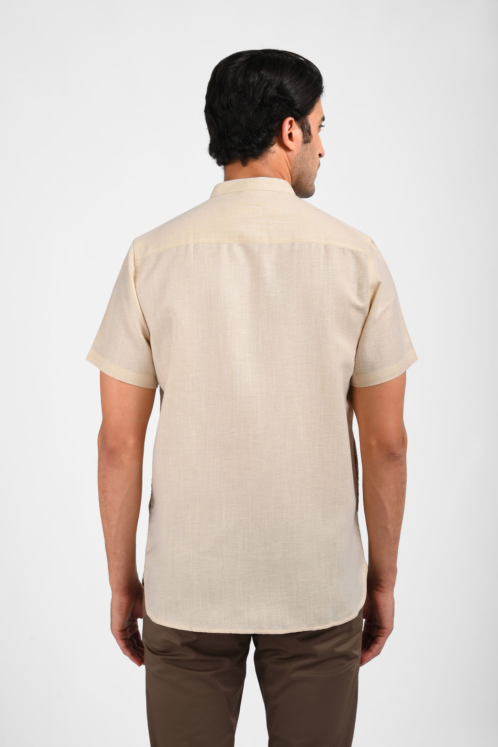 MOC Kemeja Koko Lengan Pendek Pria DARIUS-KHAKI