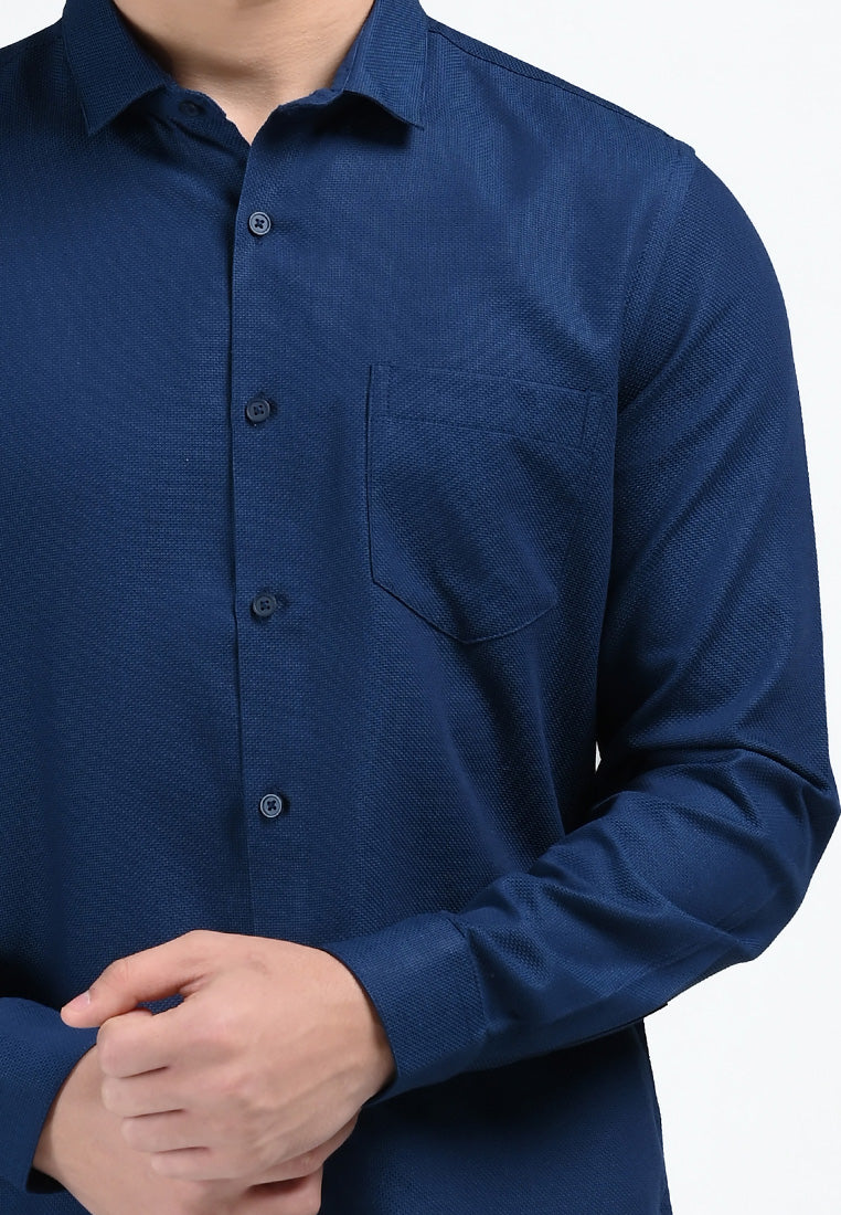 MOC Kemeja Lengan Panjang Pria ARTURO-NAVY