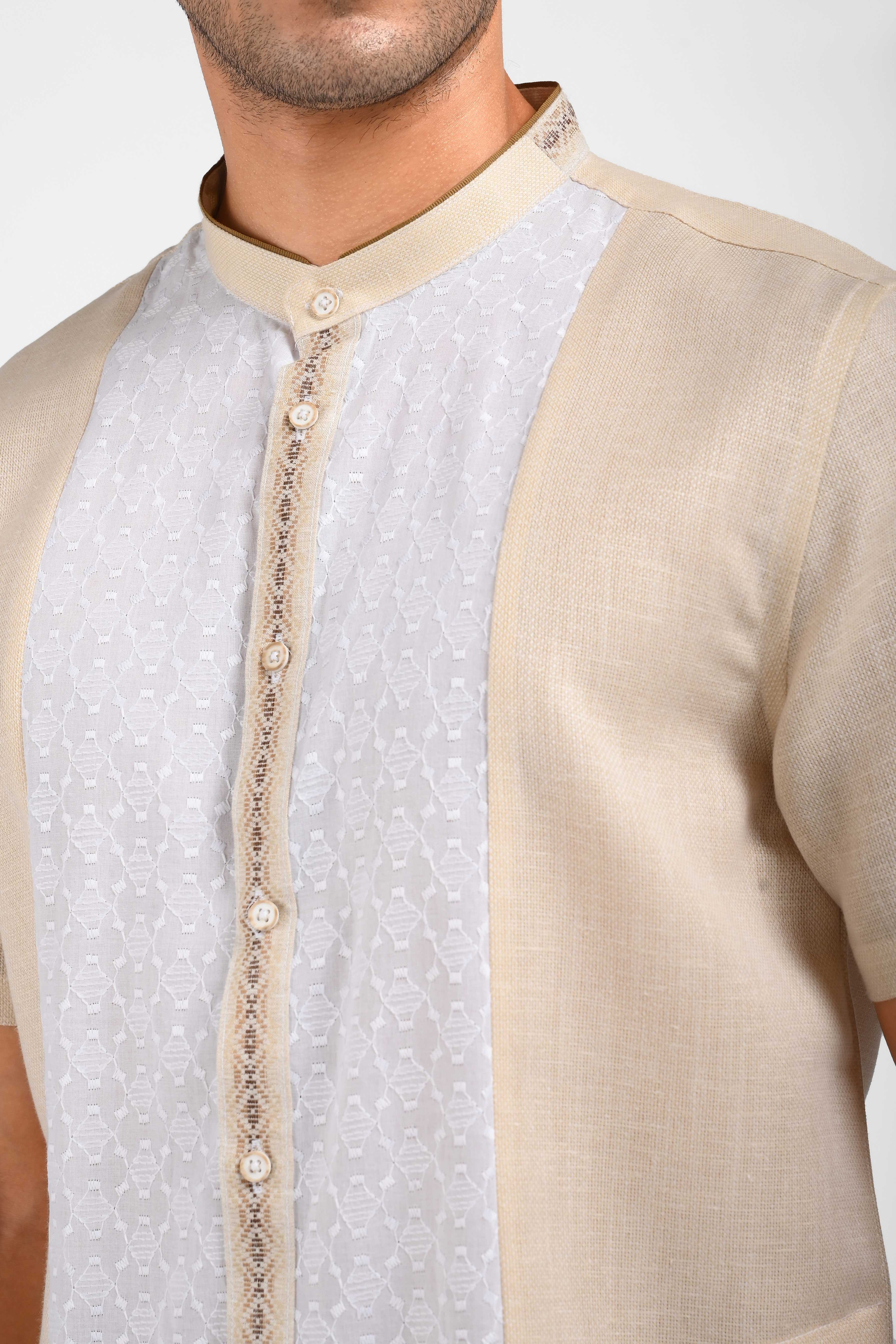 MOC Kemeja Koko Lengan Pendek Pria EDDARD-KHAKI