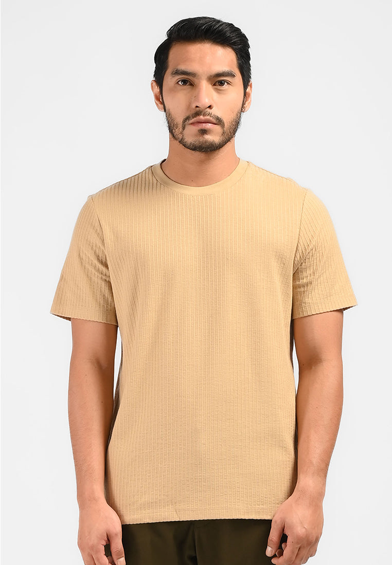 MOC Kaos Lengan Pendek Pria HAZEL-KHAKI