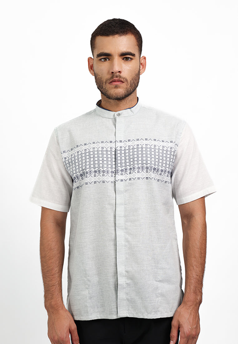 MOC Kemeja Koko Lengan Pendek Pria ARIFIN - GREY