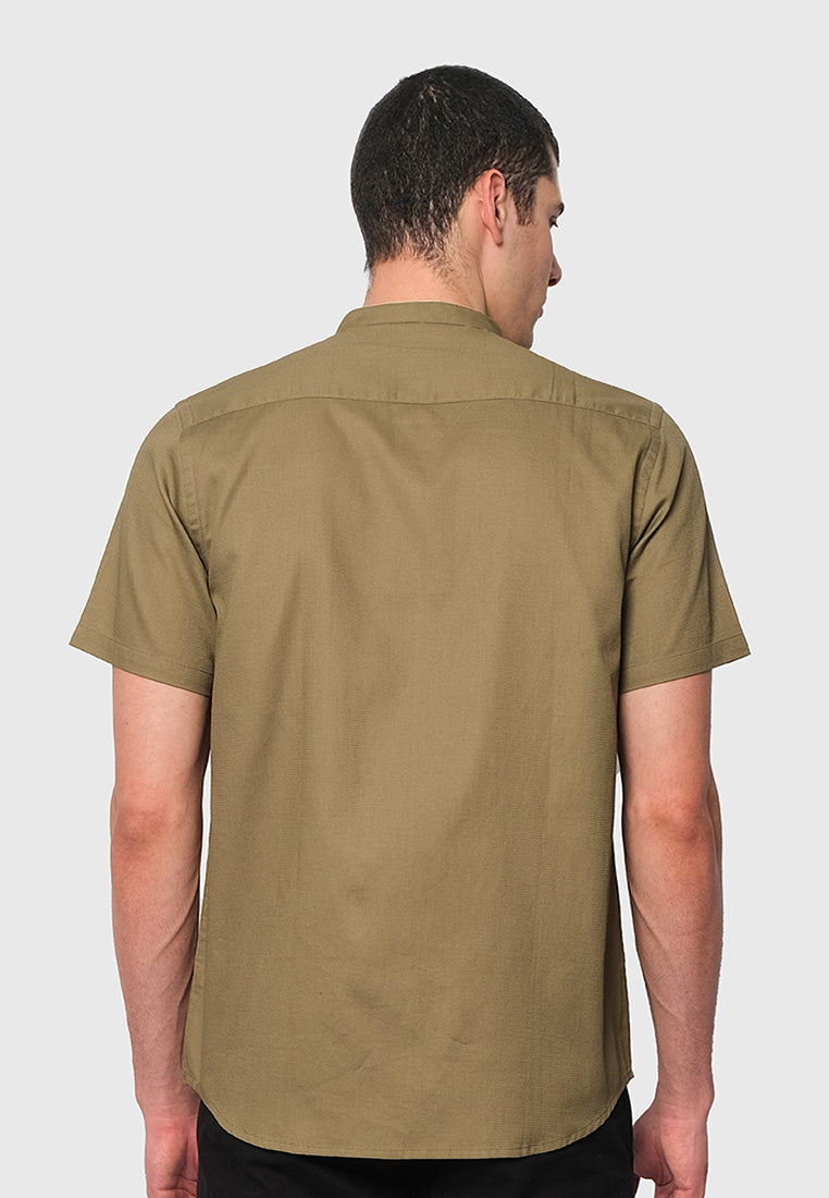 MOC Kemeja Koko Lengan Pendek Pria AWARA-OLIVE