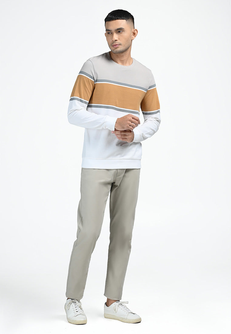 MOC Sweatshirt Lengan Panjang Pria HOLLIS-GREY