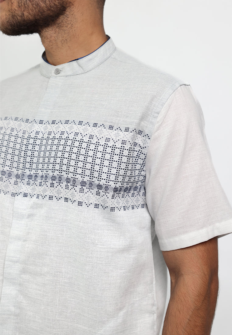 MOC Kemeja Koko Lengan Pendek Pria ARIFIN - GREY