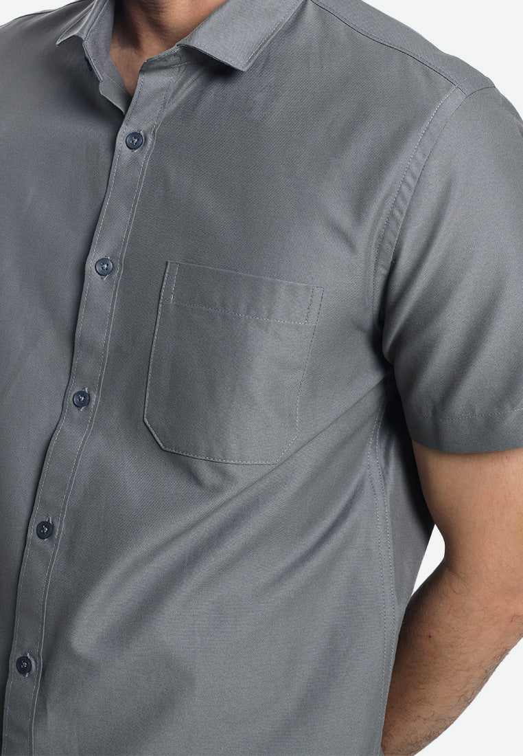 MOC Kemeja Lengan Pendek Pria ARCHIE B-GREY
