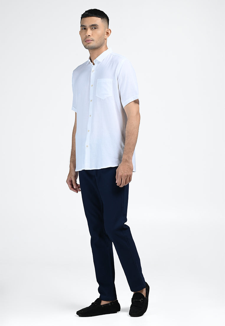 MOC Kemeja Lengan Pendek Pria OSVALDO-WHITE
