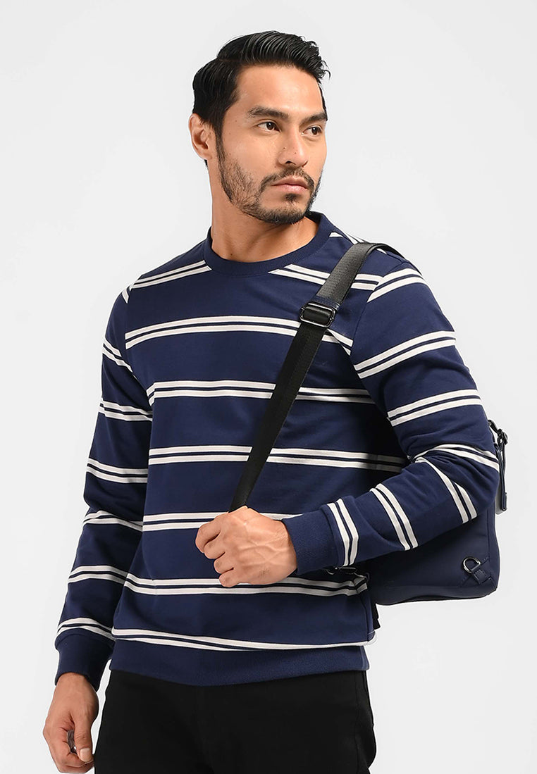 MOC Sweatshirt Lengan Panjang Pria HAGRID-NAVY