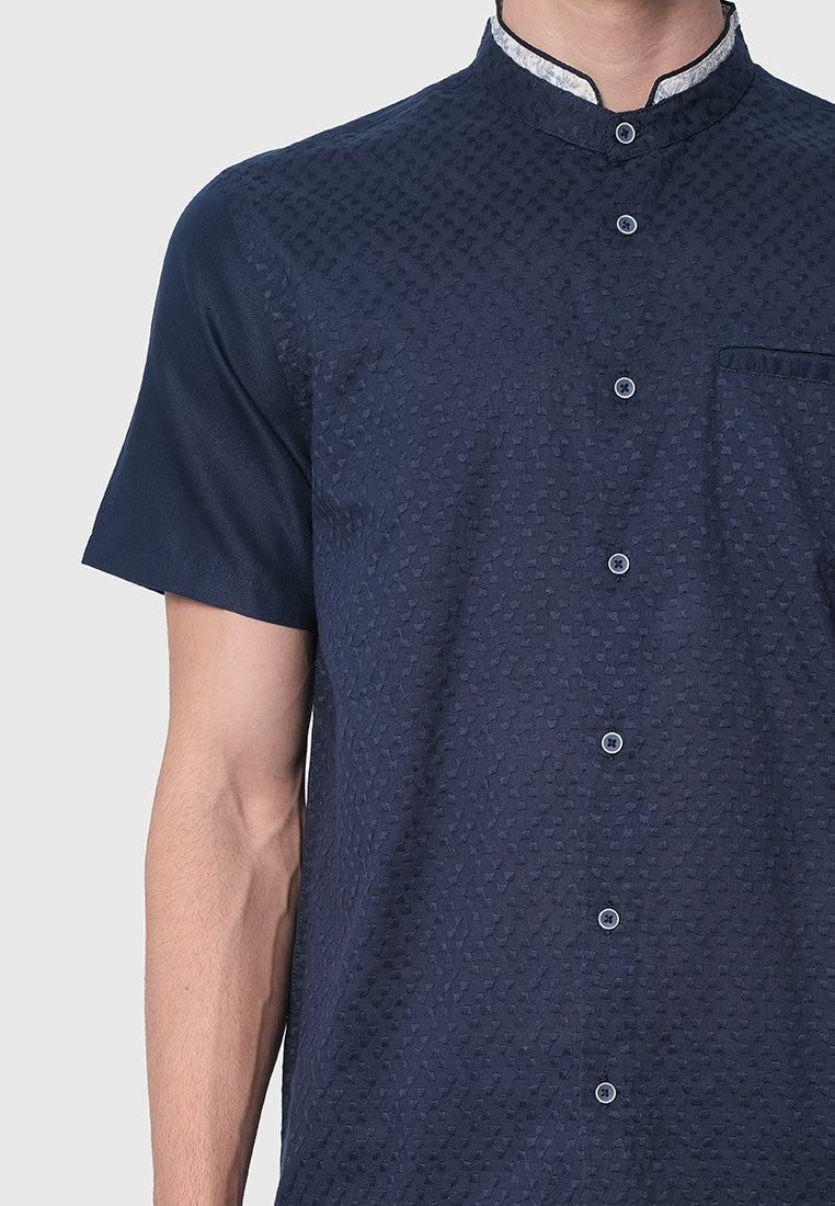 MOC Kemeja Koko Lengan Pendek Pria SEPTA-NAVY