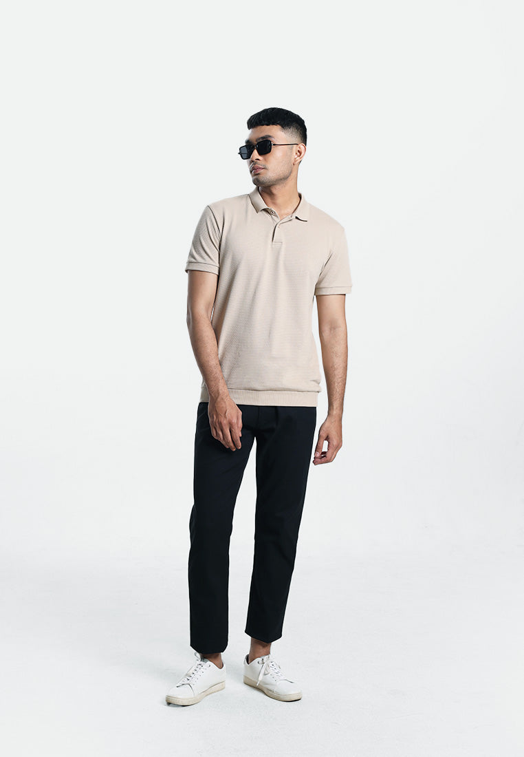 MOC Kaos Polo Lengan Pendek Pria PAROS-KHAKI