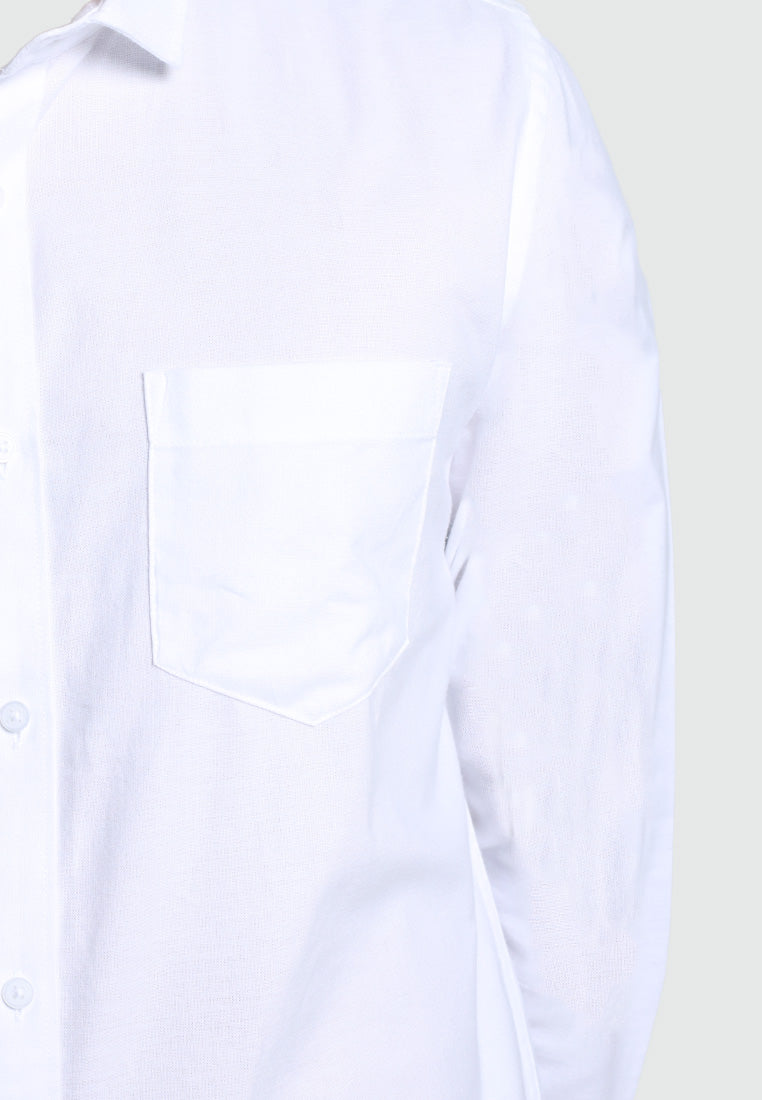 MOC Kemeja Lengan Panjang Pria CASPIAN-WHITE