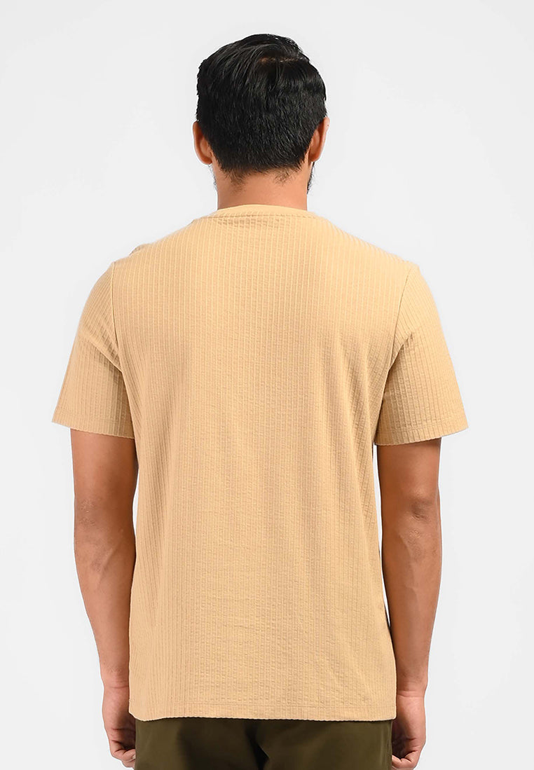 MOC Kaos Lengan Pendek Pria HAZEL-KHAKI