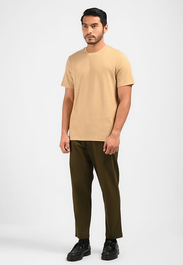 MOC Kaos Lengan Pendek Pria HAZEL-KHAKI