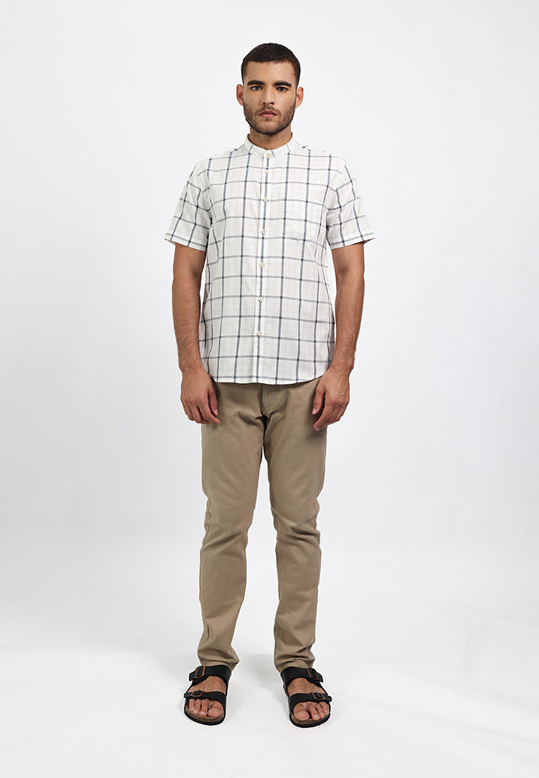 MOC Kemeja Lengan Pendek Pria FAHMI - WHITE
