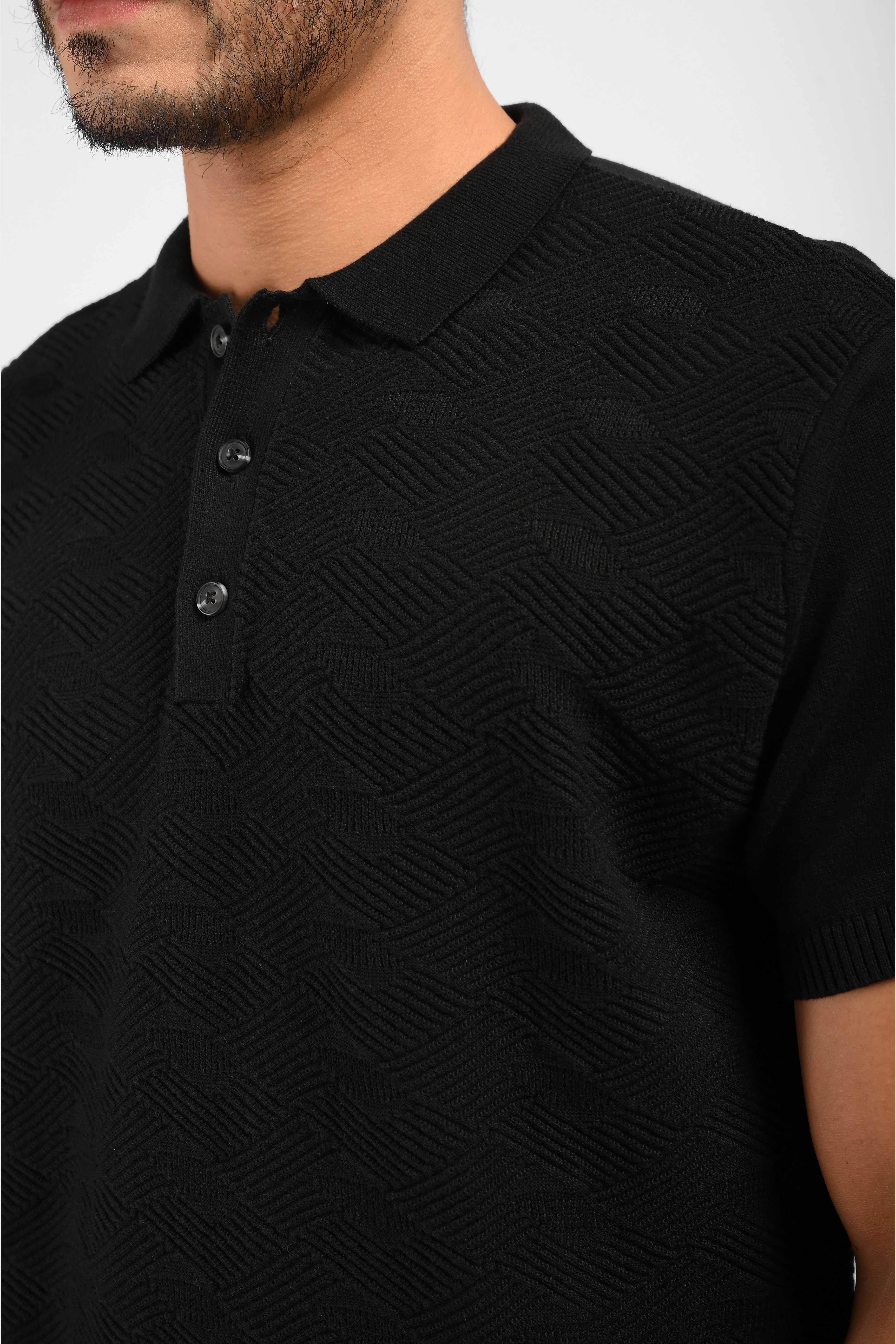 MOC Kaos Polo Lengan Pendek Pria BRUCE-BLACK