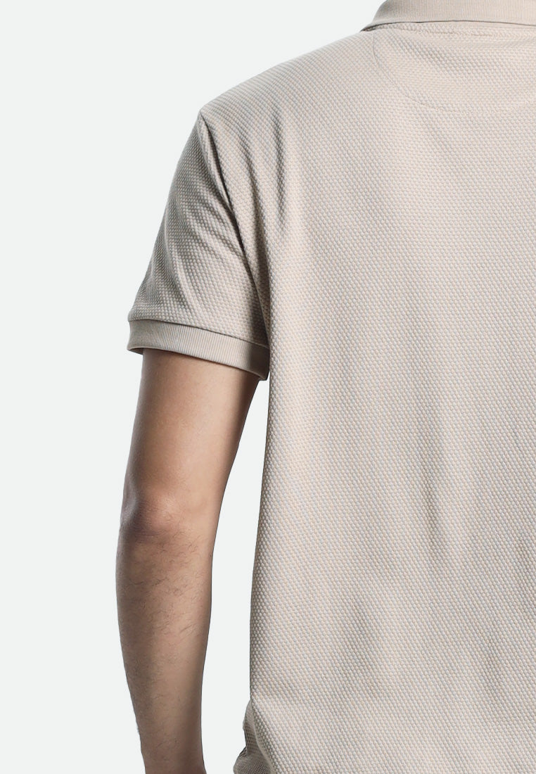 MOC Kaos Polo Lengan Pendek Pria PAROS-KHAKI