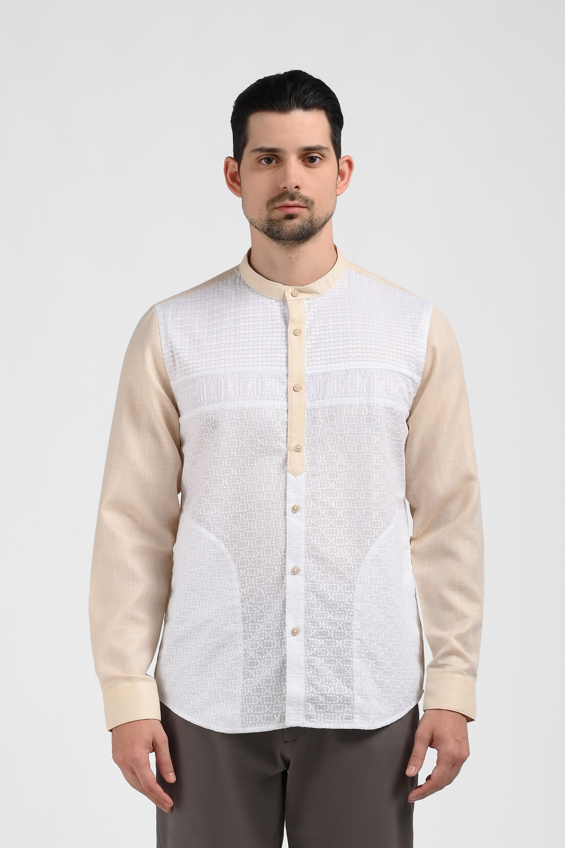MOC Kemeja Koko Lengan Panjang Pria KOSEY-KHAKI