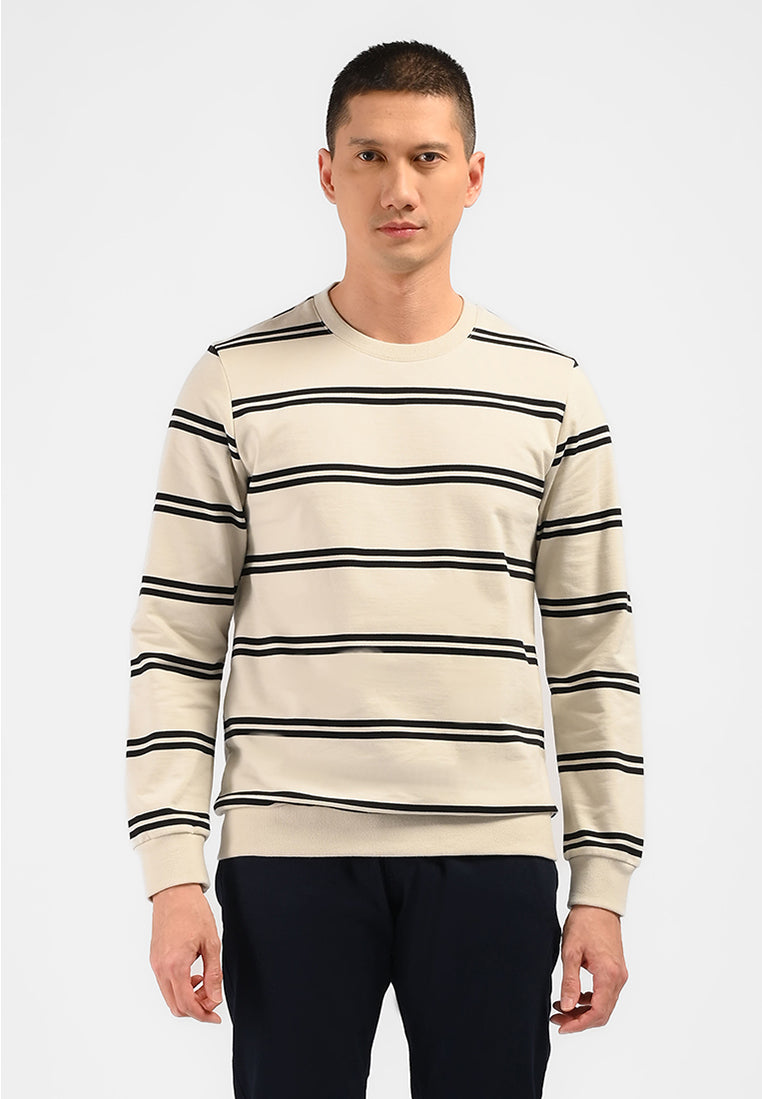 MOC Sweatshirt Lengan Panjang Pria HAGRID-BEIGE