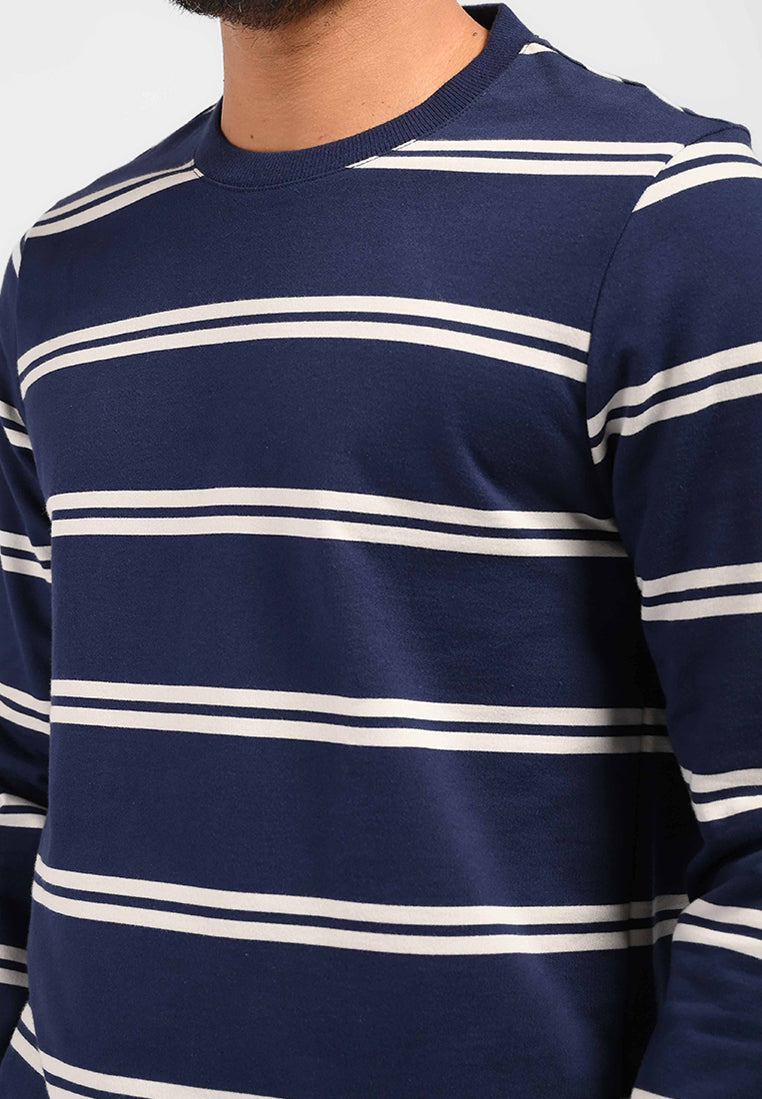 MOC Sweatshirt Lengan Panjang Pria HAGRID-NAVY