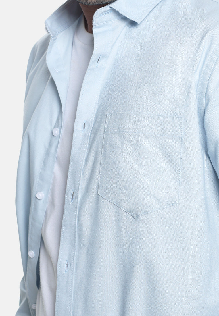 MOC Kemeja Lengan Panjang Pria CASPIAN-LIGHT BLUE