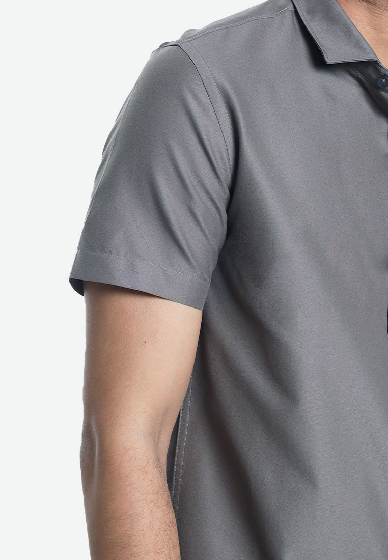 MOC Kemeja Lengan Pendek Pria ARCHIE B-GREY