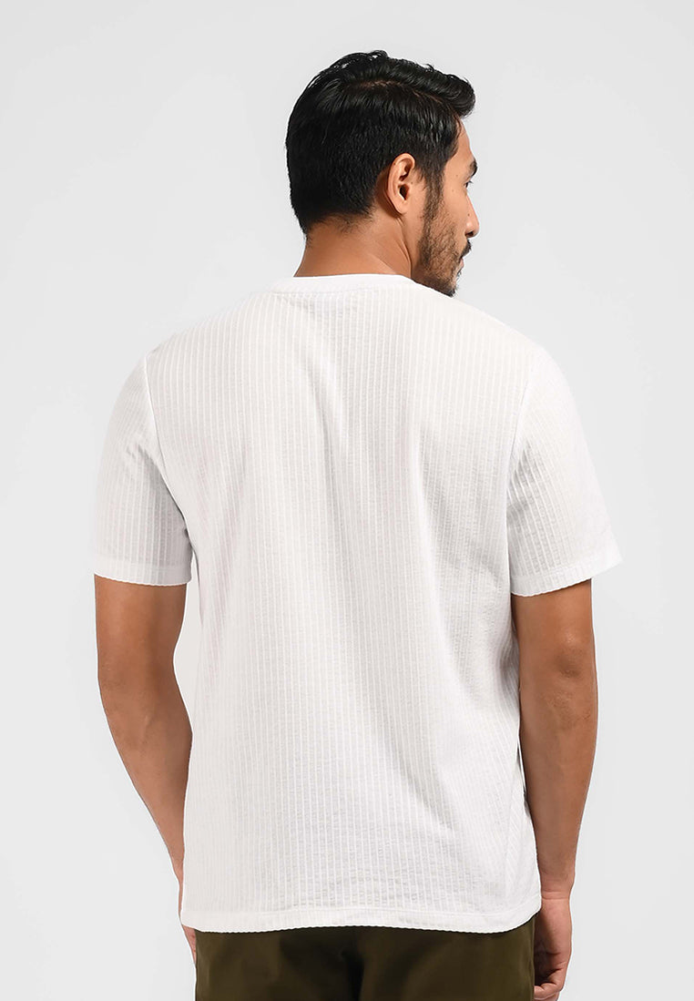 MOC Kaos Lengan Pendek Pria HAZEL-WHITE