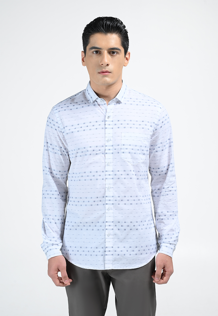 MOC Kemeja Lengan Panjang Pria PERCIVAL-WHITE