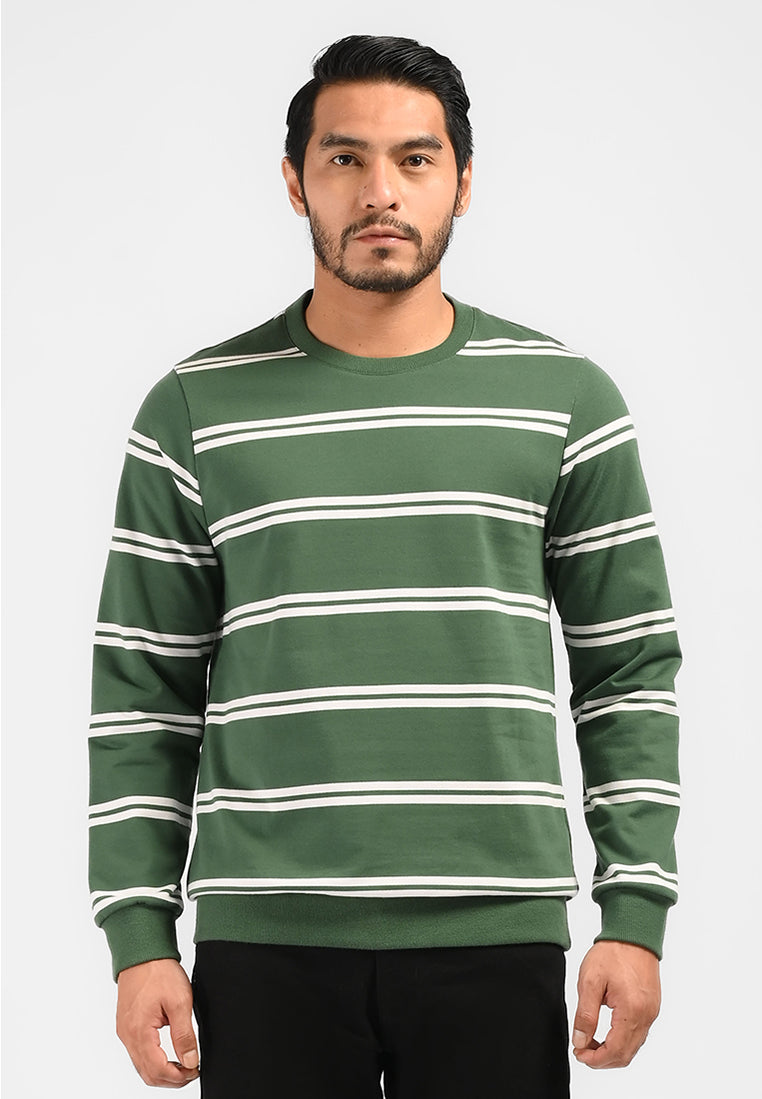 MOC Sweatshirt Lengan Panjang Pria HAGRID-GREEN