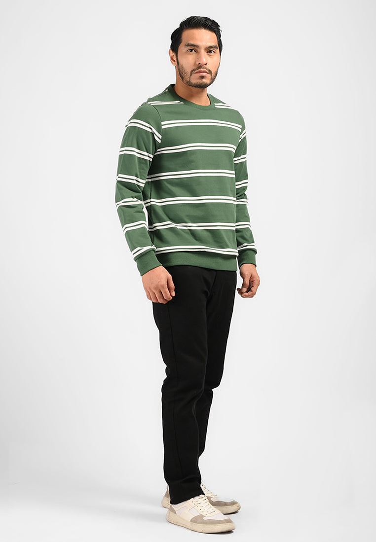 MOC Sweatshirt Lengan Panjang Pria HAGRID-GREEN