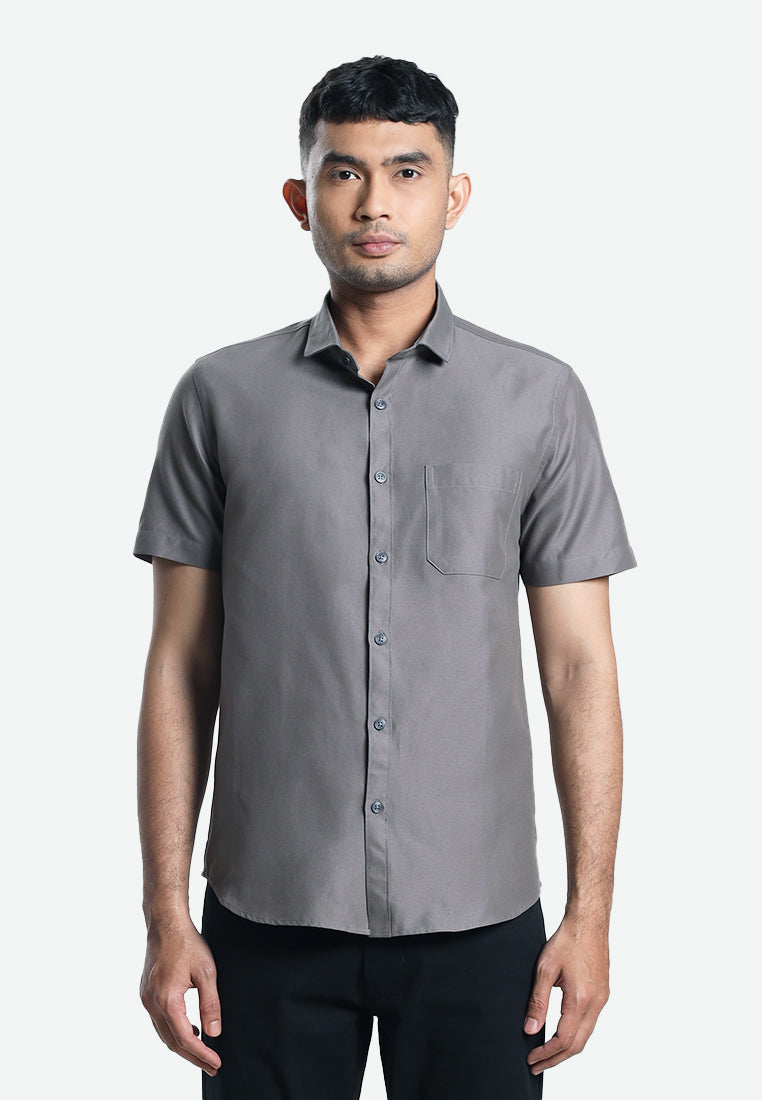 MOC Kemeja Lengan Pendek Pria ARCHIE B-GREY