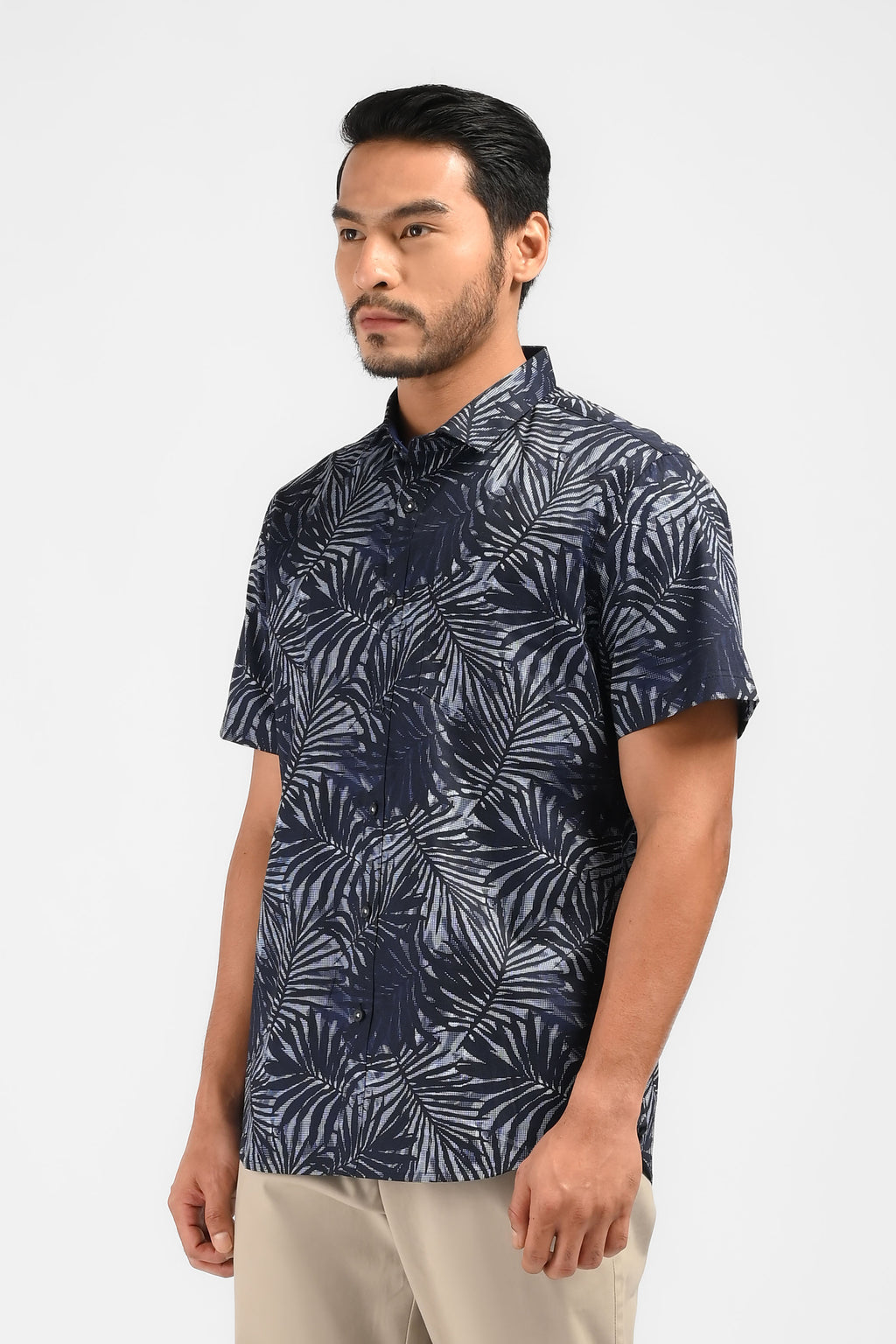 MOC Kemeja Lengan Pendek Pria PEYTON-NAVY