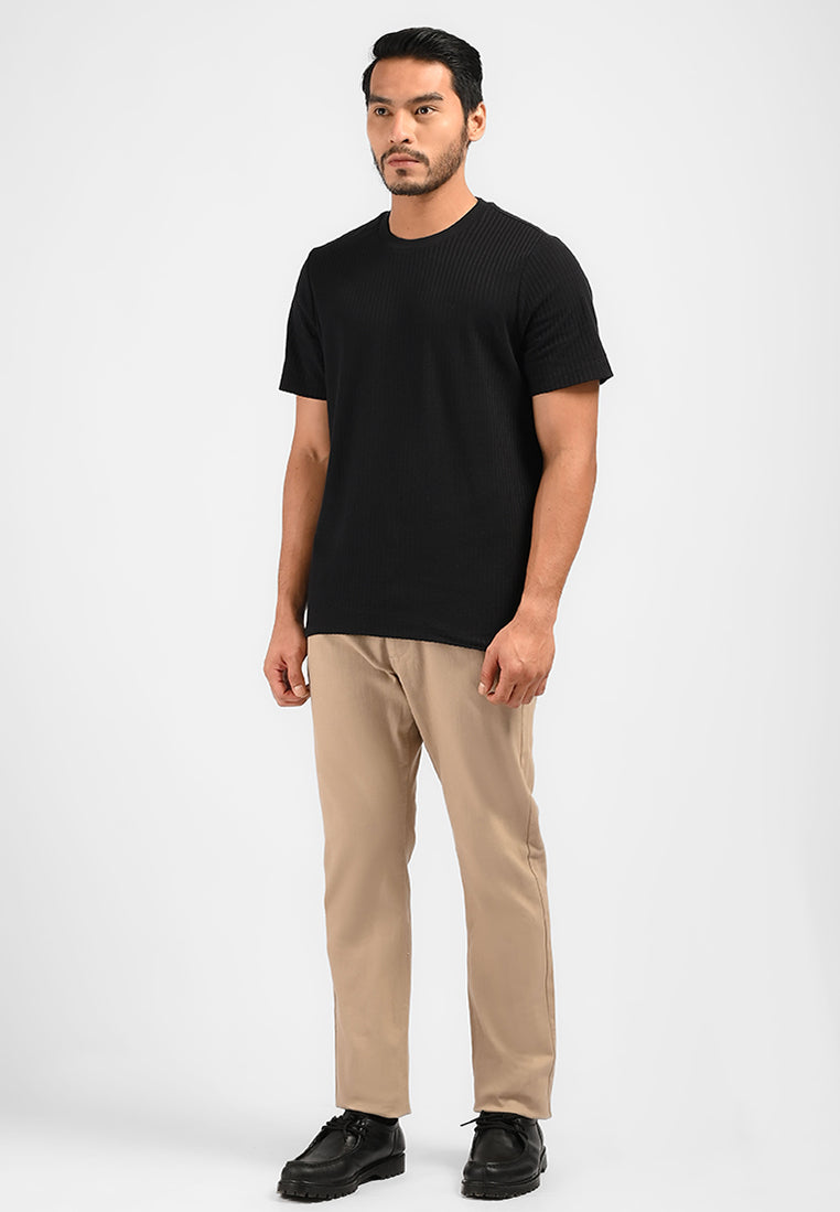 MOC Kaos Lengan Pendek Pria HAZEL-BLACK