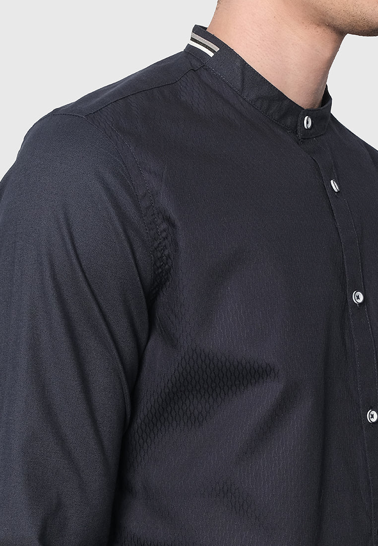 MOC Kemeja Lengan Panjang Pria LUTFI-NAVY