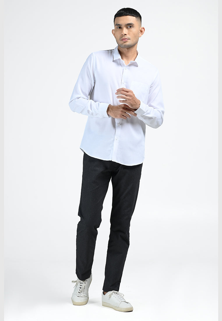 MOC Kemeja Lengan Panjang Pria ARTURO-WHITE