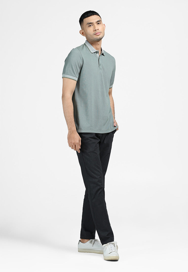 MOC Kaos Polo Lengan Pendek Pria COLTON-LIGHT GREEN