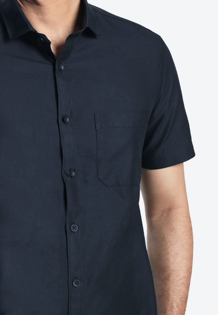 MOC Kemeja Lengan Pendek Pria ARCHIE B-BLACK