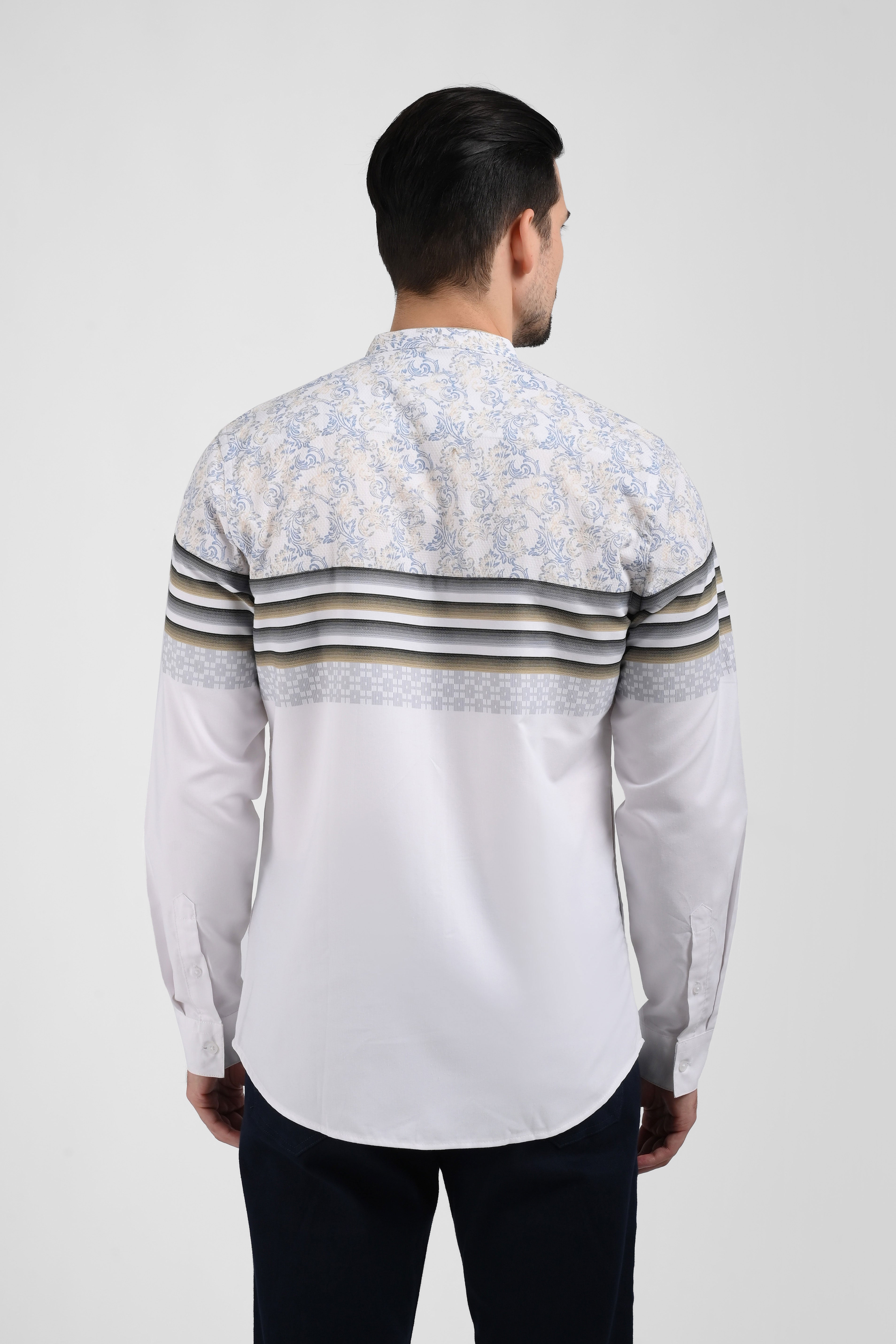 MOC Kemeja Koko Lengan Panjang Pria TWYNN-WHITE