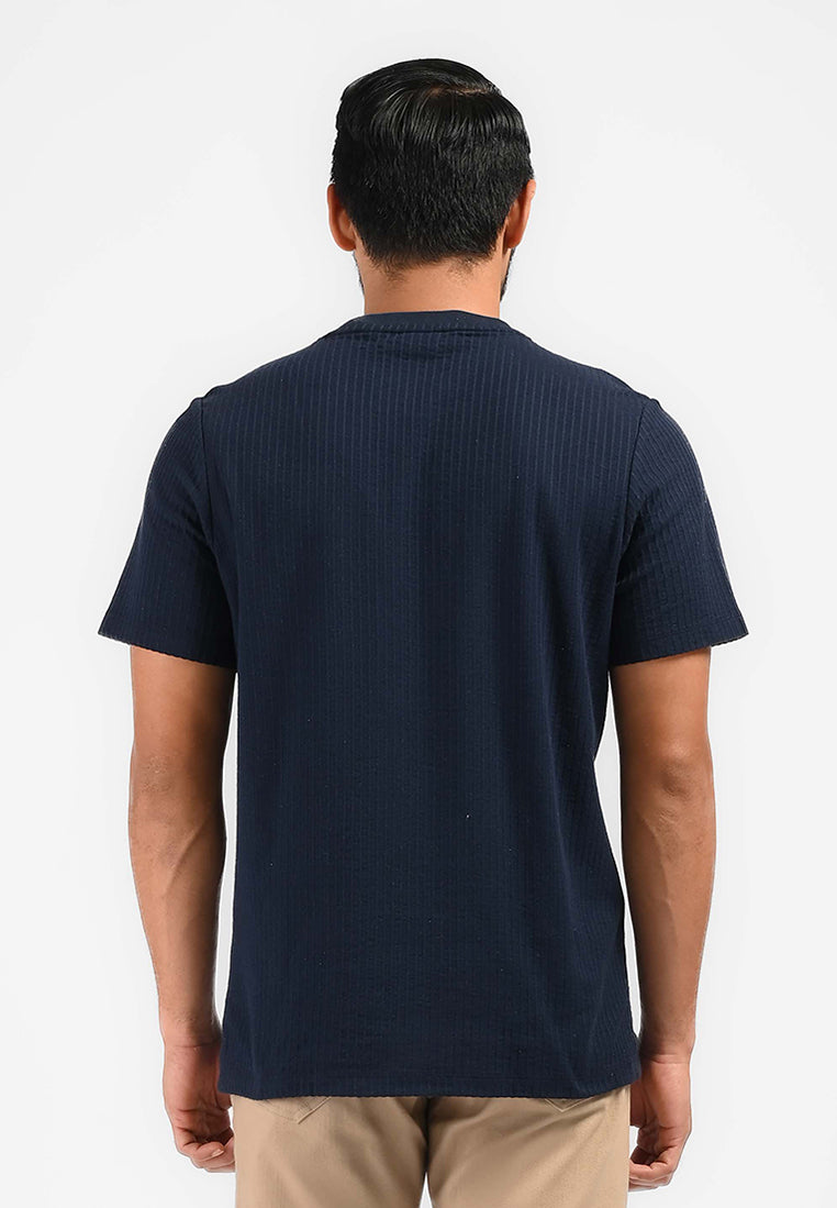 MOC Kaos Lengan Pendek Pria HAZEL-NAVY