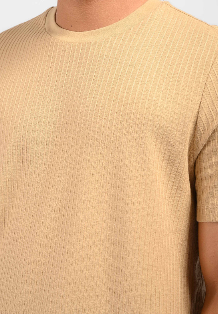 MOC Kaos Lengan Pendek Pria HAZEL-KHAKI