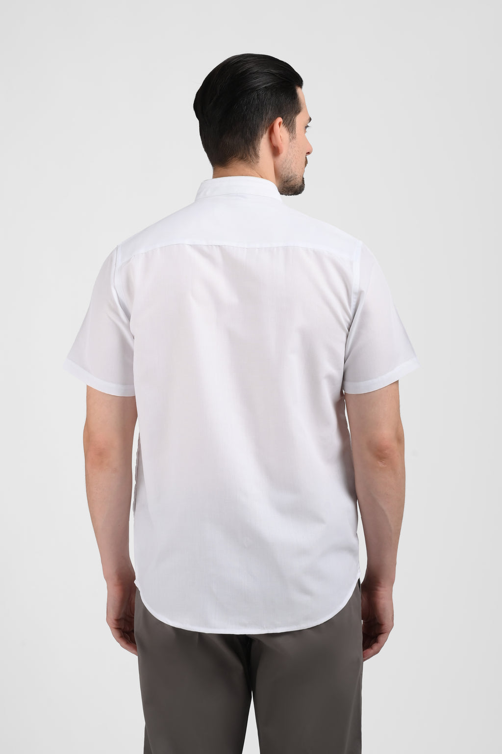 MOC Kemeja Koko Lengan Pendek Pria CAIRO-WHITE