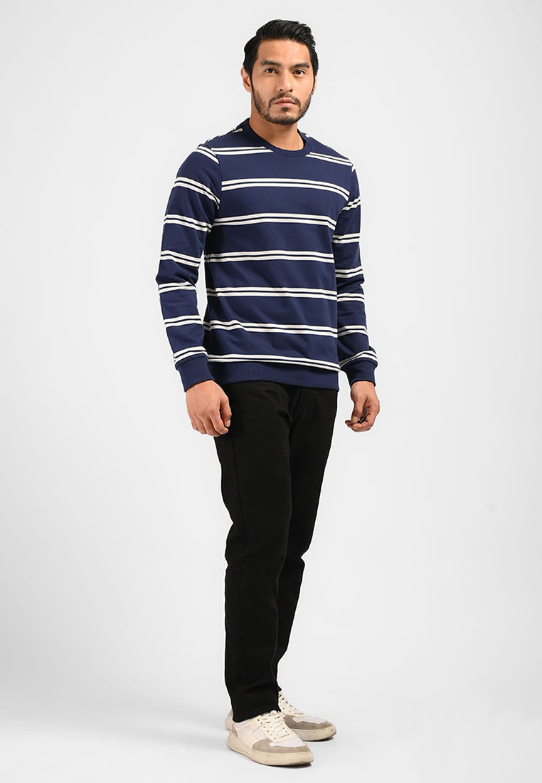MOC Sweatshirt Lengan Panjang Pria HAGRID-NAVY