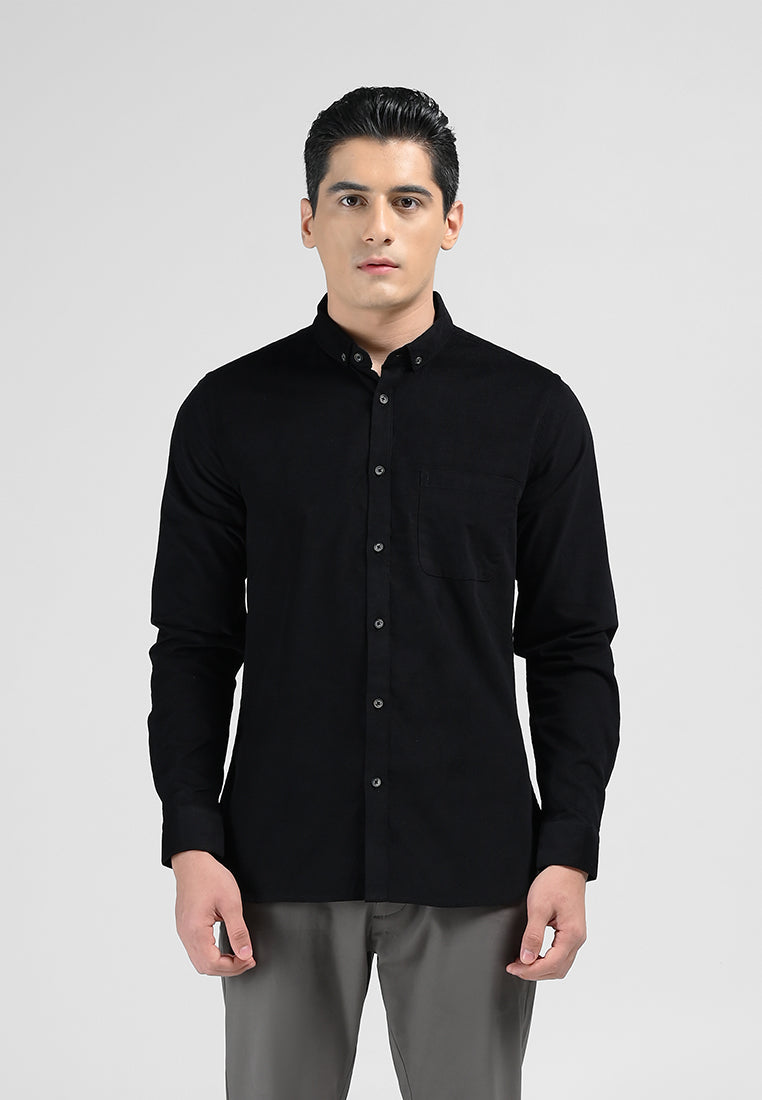 MOC Kemeja Lengan Panjang JURGEN-BLACK