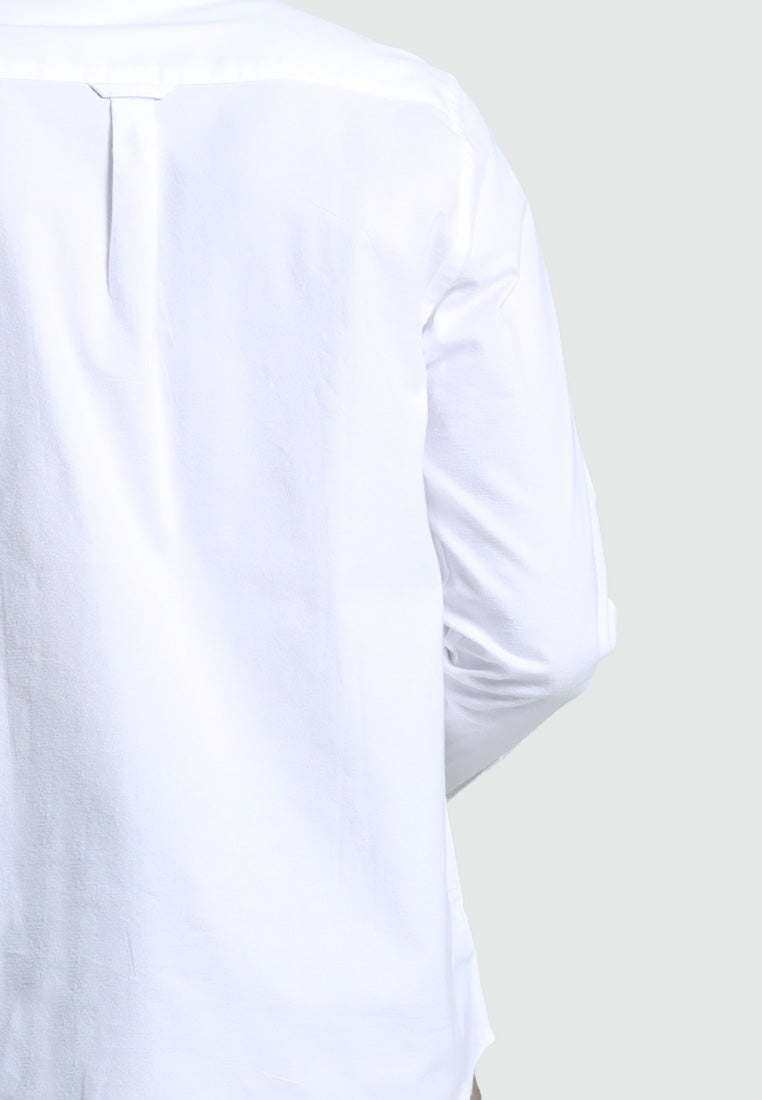 MOC Kemeja Lengan Panjang Pria CASPIAN-WHITE