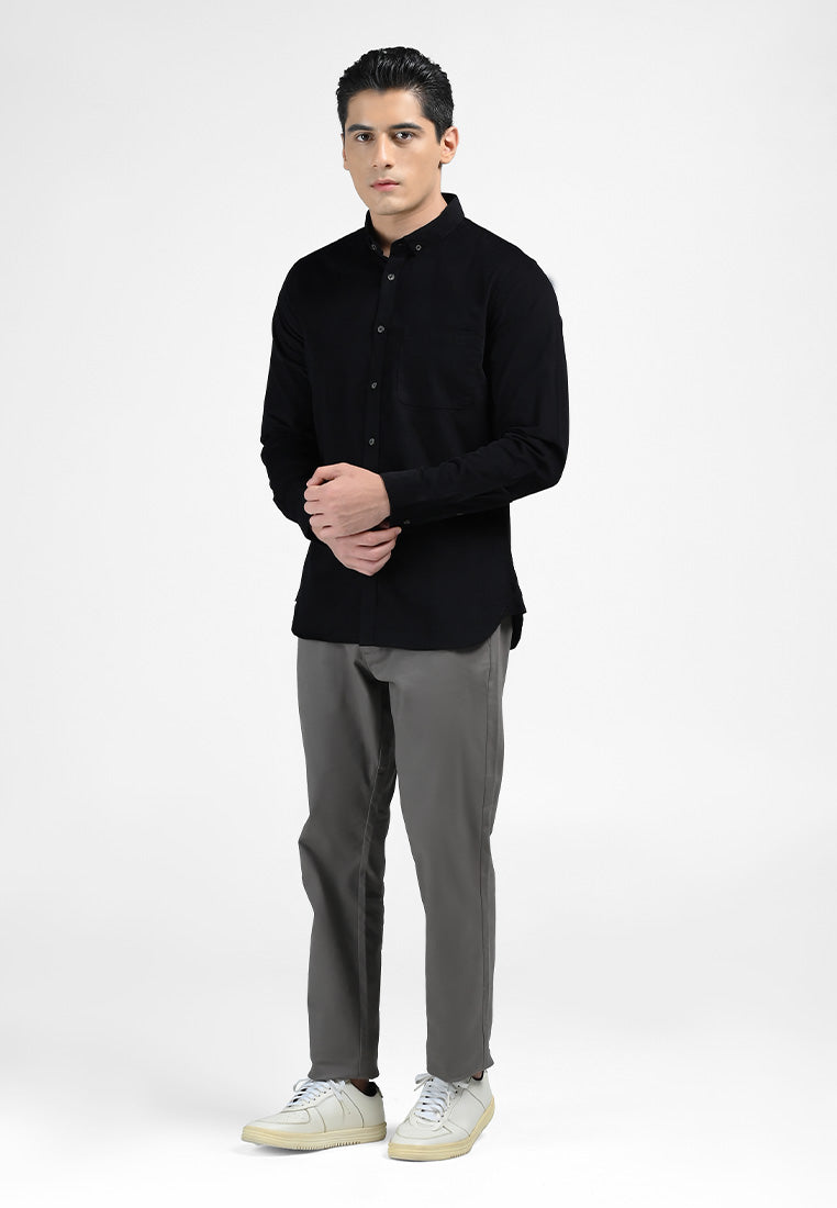 MOC Kemeja Lengan Panjang JURGEN-BLACK