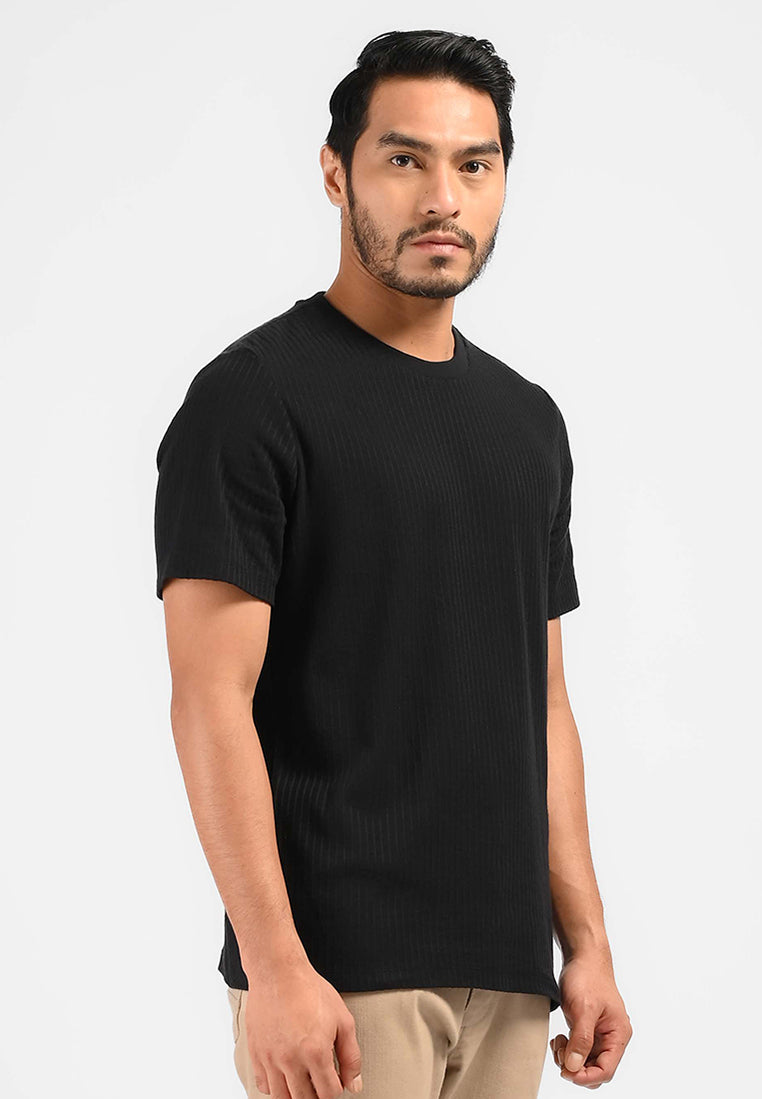 MOC Kaos Lengan Pendek Pria HAZEL-BLACK